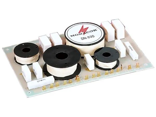 Monacor DN-200, Komponent overgang, 3-vejssystem, 400 W, 8 ohm (O), 700 - 3500 Hz, 12 dB