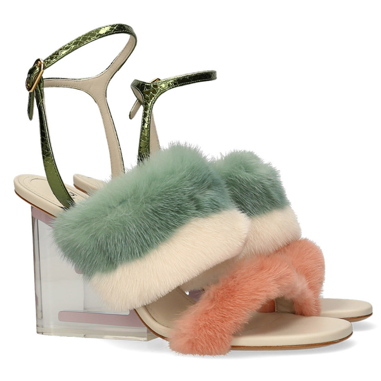 Fendi Sandales Fendi First multicolores - Talon 9.5 cm