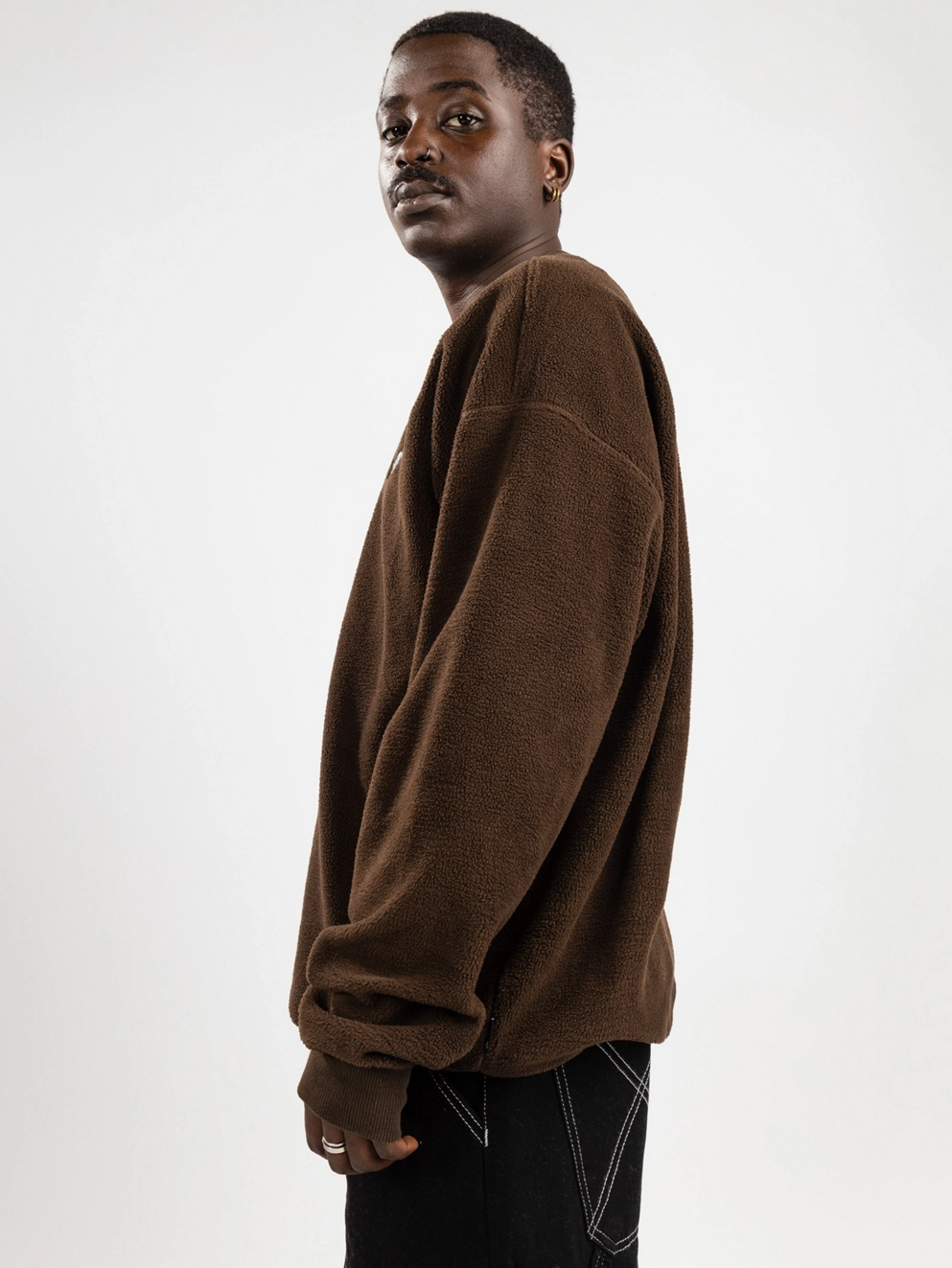 Volcom Too Kool Crew Sweater dark brown