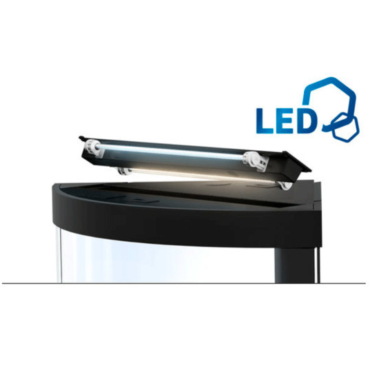 Aquarium avec meuble LED Trigon 190 en bois - H.73 cm