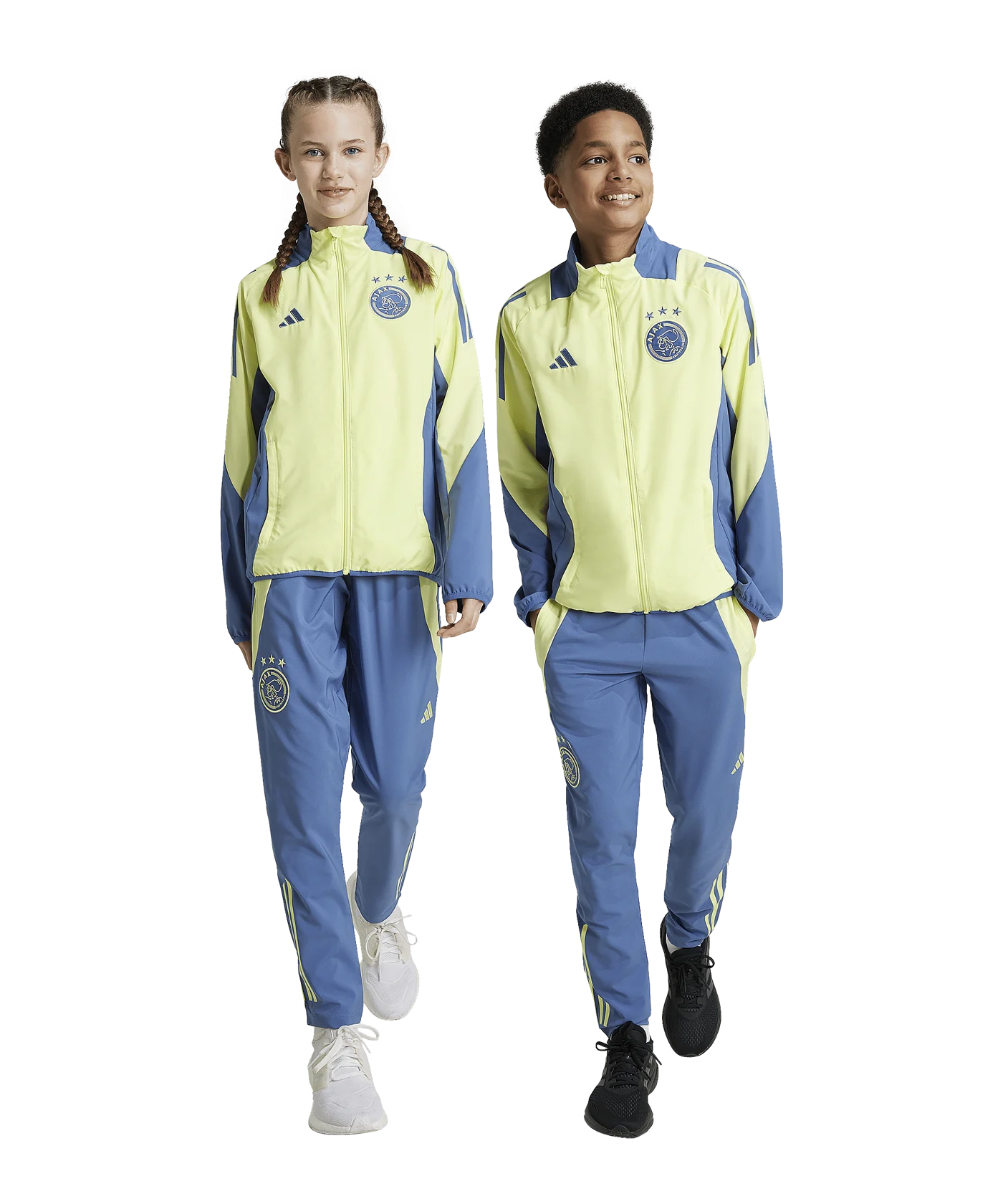 adidas Ajax Amsterdam Prematch Hose 2024/2025 Kids Blau