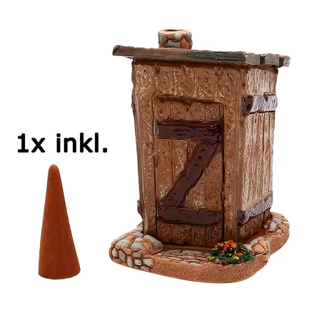 Sigro Keramik Räucher-Toilettenhäusel 7 x 7 x 10 cm
