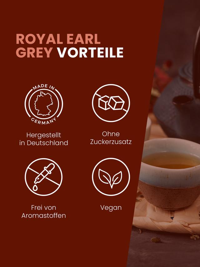 Schwarzer Tee Earl Grey, lose, 3er-Set
