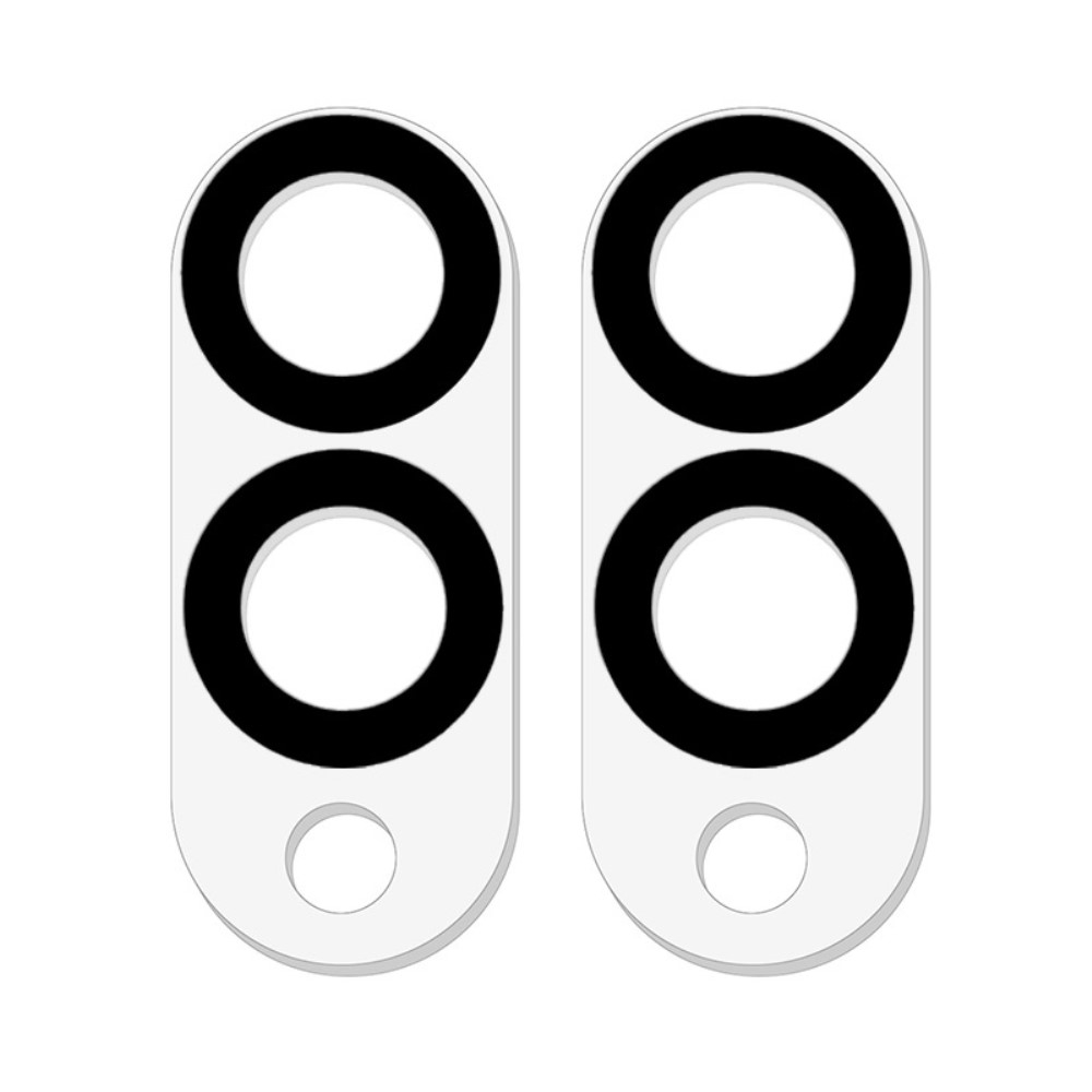 (2er Set) Samsung Galaxy S25 Edge Kamera Panzer Glas Schutz - Schwarz