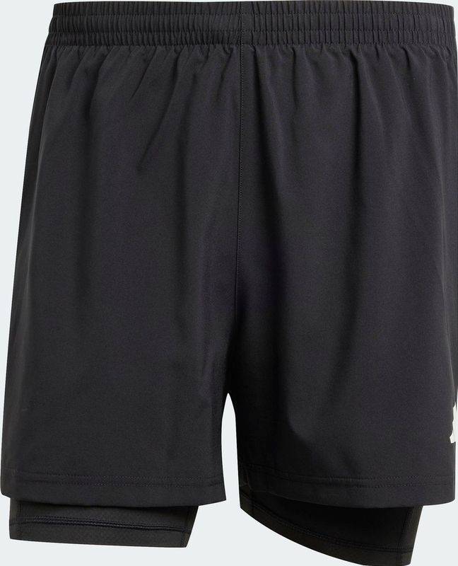adidas Performance Own the Run CLIMACOOL 2-in-1 Short - Heren - Zwart