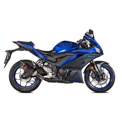 Silencieux Akrapovic carbone embout carbone - Noir