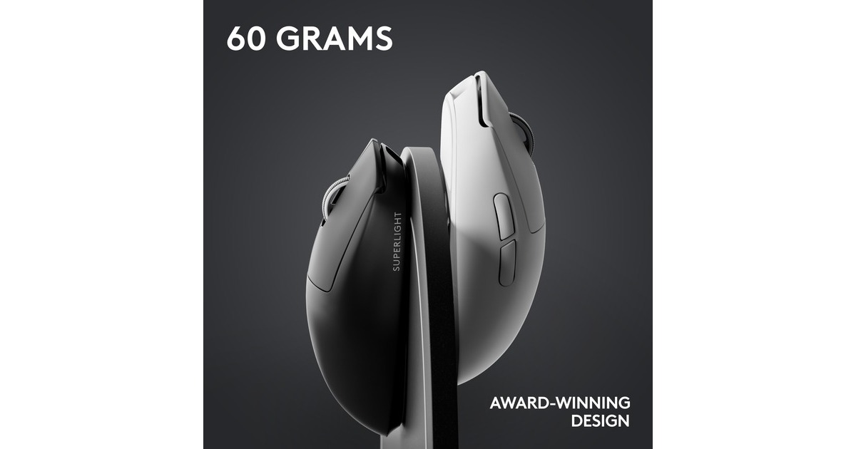 Logitech GPRO X SUPERLIGHT 2 Wireless gaming muis  (Zwart, 100 - 44.000 dpi)