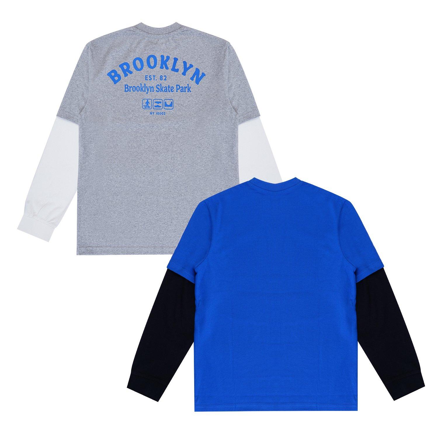 Firetrap 2 Pack Long Sleeve T Shirts Juniors