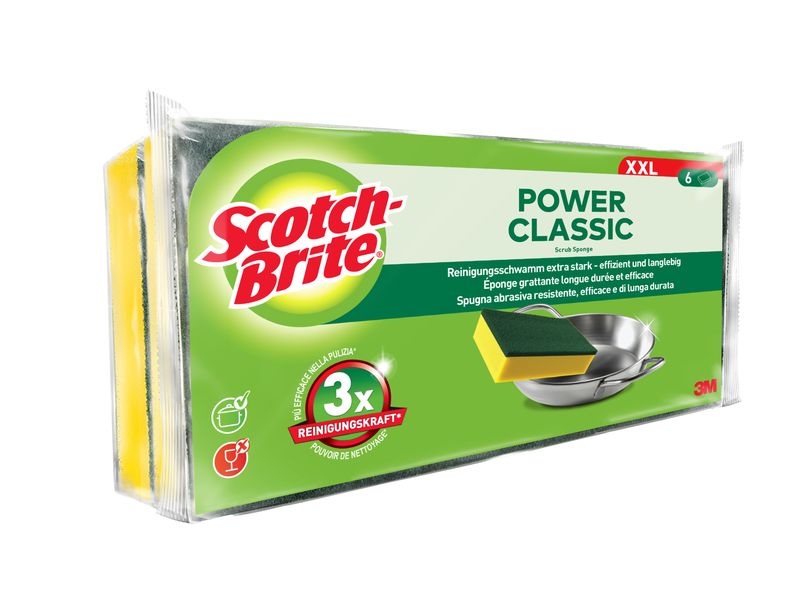 Scotch-Brite Schwamm Classic XXL 6 Stück Flachschwamm