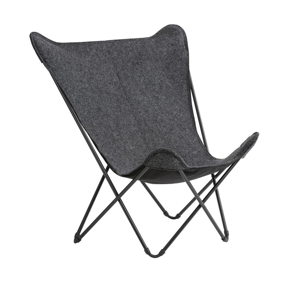 Breiter Butterfly Chair Sphinx Soft Grau Nuee