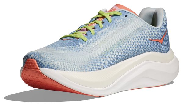 Chaussures Running Hoka One One Mach X Bleu Vert Femme
