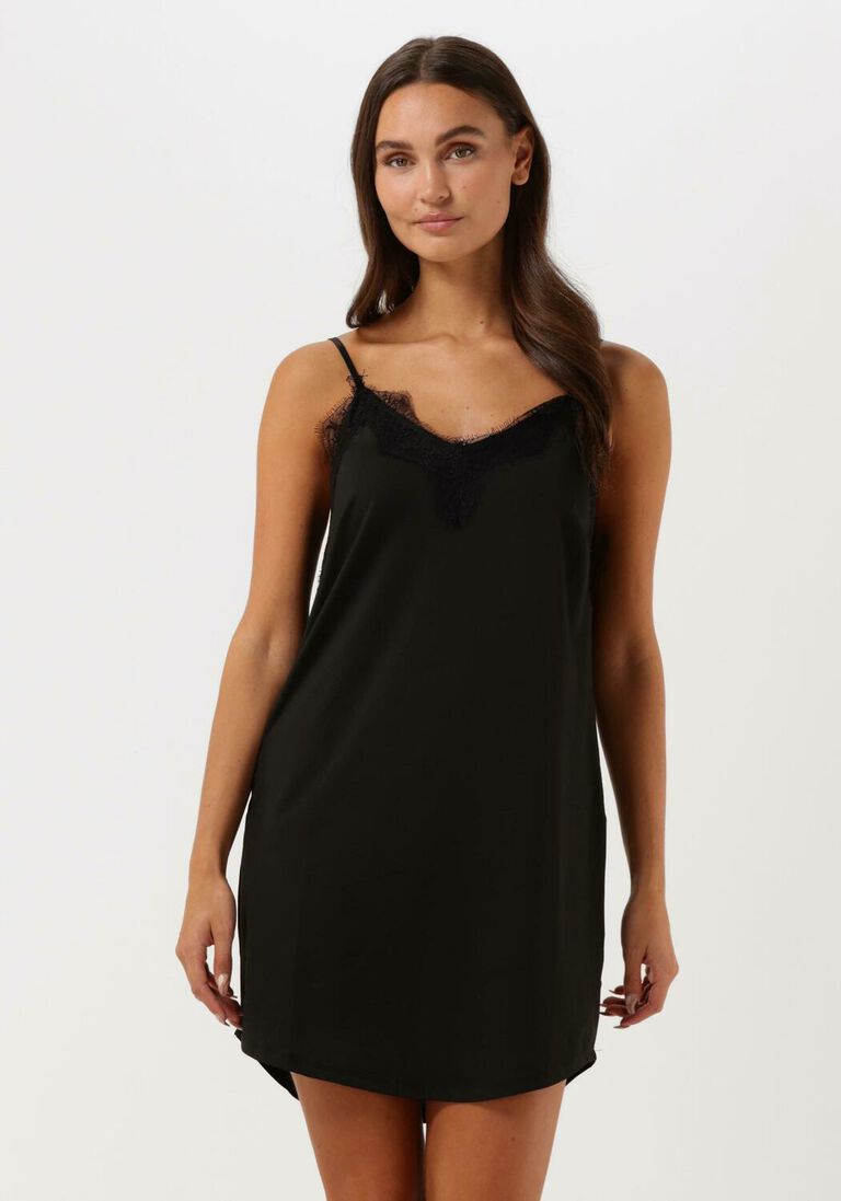 CC HEART zwarte cc heart mini jurk lace slipdress