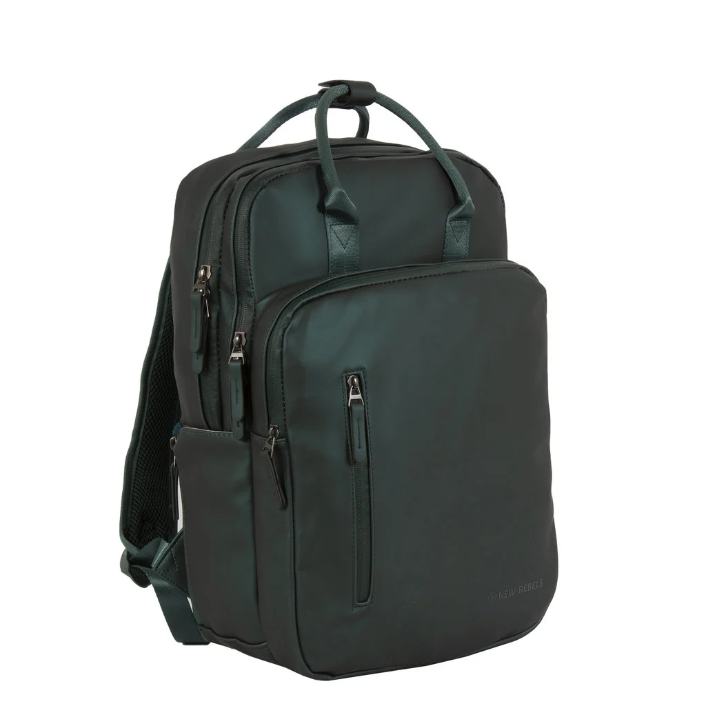 New Rebels William Milwaukee Handel Backpack Metallic Green 15,6 inch