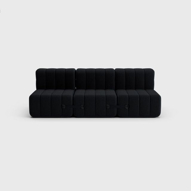 Curt-Set 6 - e.g. Flexibele 3-zitter - Sera - Ebony (Zwart)