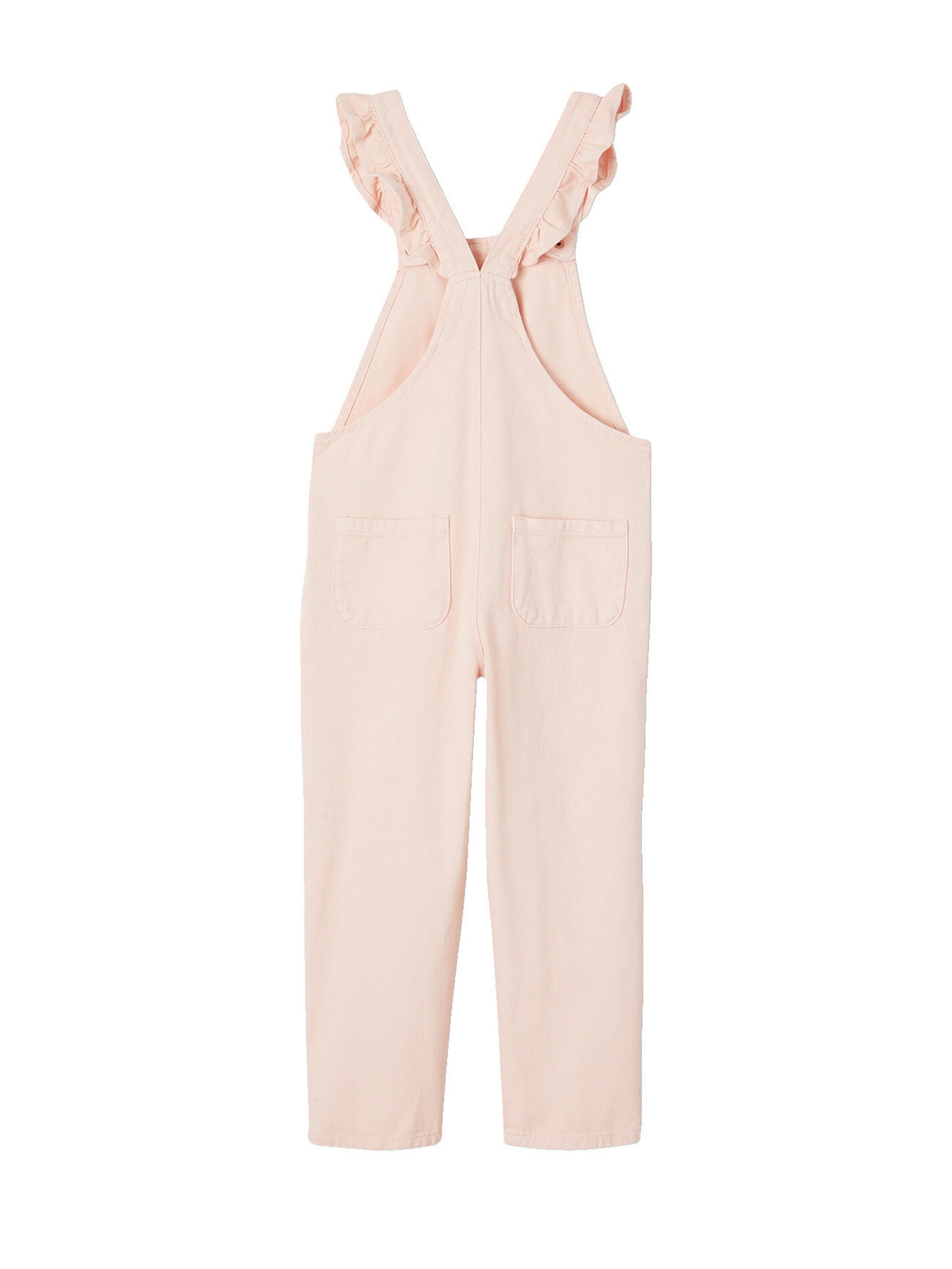Vertbaudet Mädchen Latzhose mit Volantträgern rosa