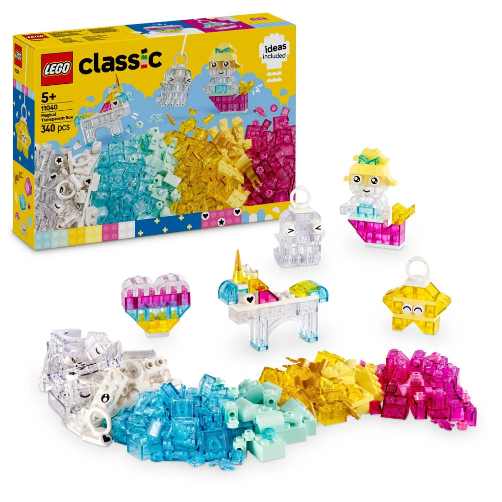 Prachtige, betaalbare legoset om je creativiteit zMagische Transparante Doos 11040