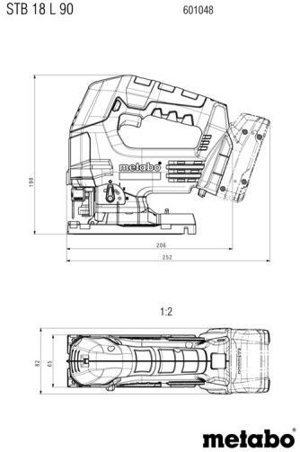 Metabo - STB 18 L 90 - Accu Decoupeerzaag - Zonder Accu's en Lader - Metaloc
