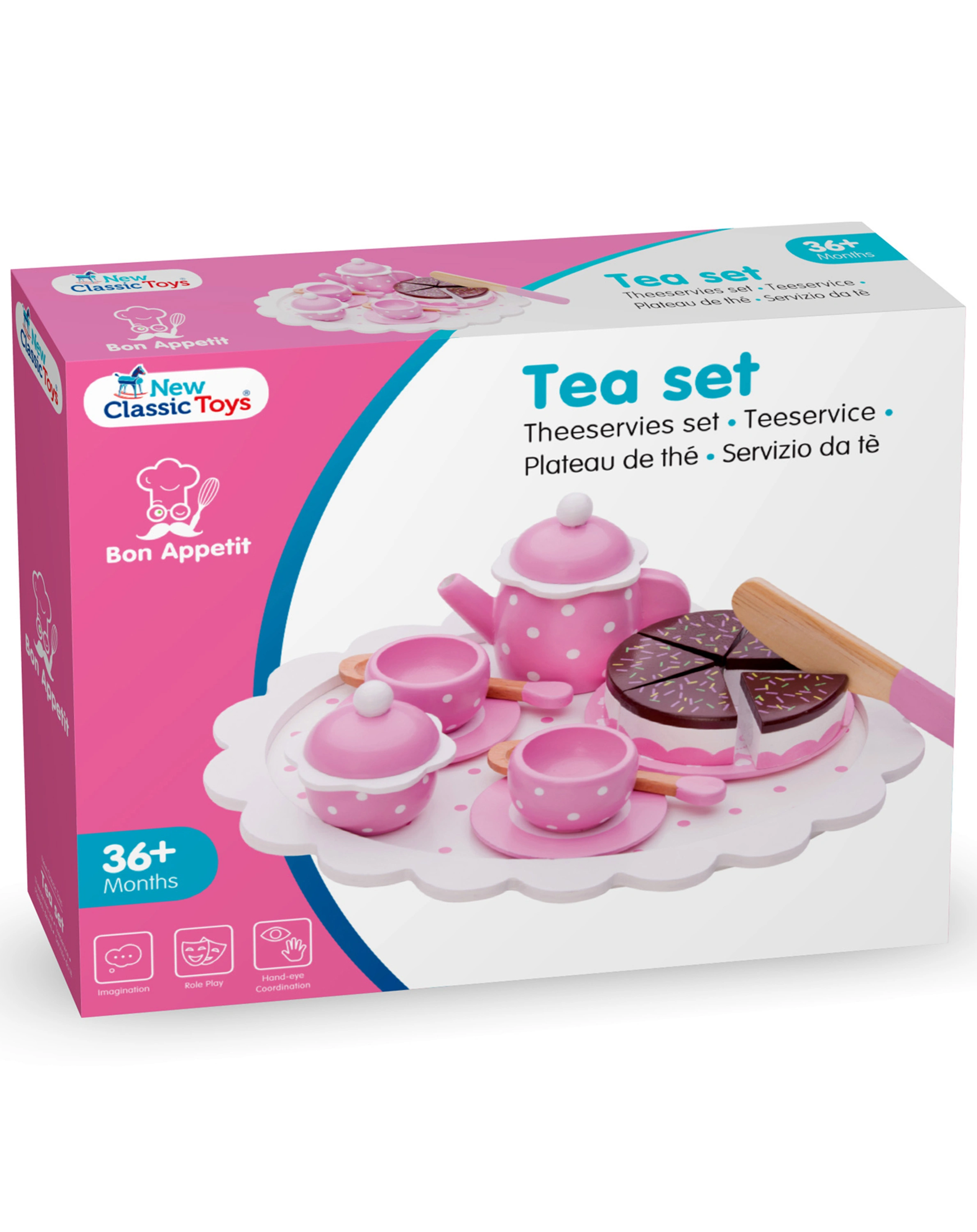 Teeservice BON APPETIT in rosa
