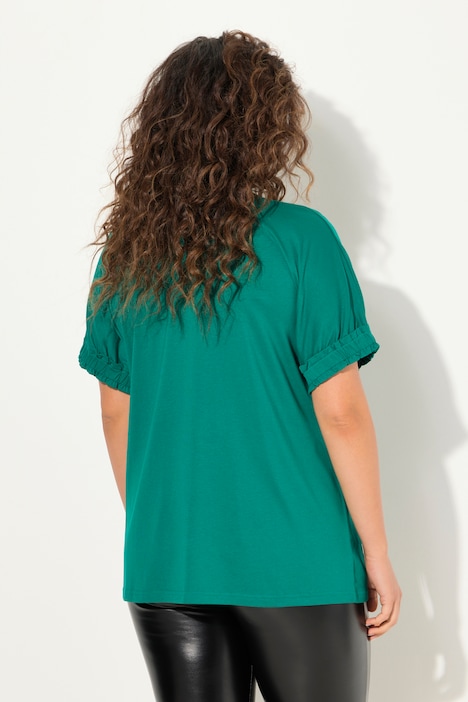 T-Shirt, Rüschen-Halbarm, Modalmischung