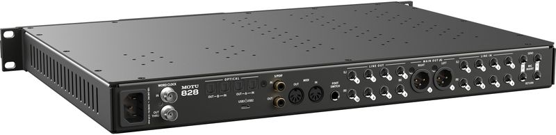 MOTU 828 - Audio-interface - Zwart - USB3 - 60 In- en Uitgangskanalen