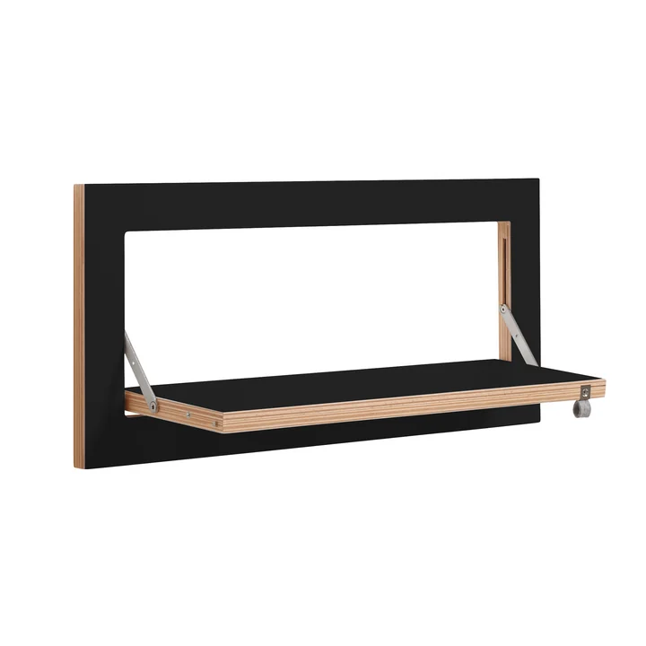 Ambivalenz - Fläpps Regal, 1 Regalboden, 60 x 27 cm, schwarz