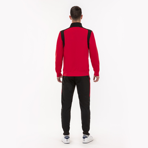 Conjunto de treino Joma Championship V, vermelho e preto.