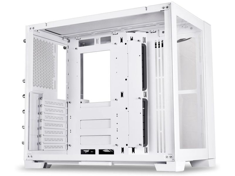 Lian Li PC-Gehäuse O11 Dynamic Mini Snow Edition Komplett modularer Midi-Tower mit Sichtfenster