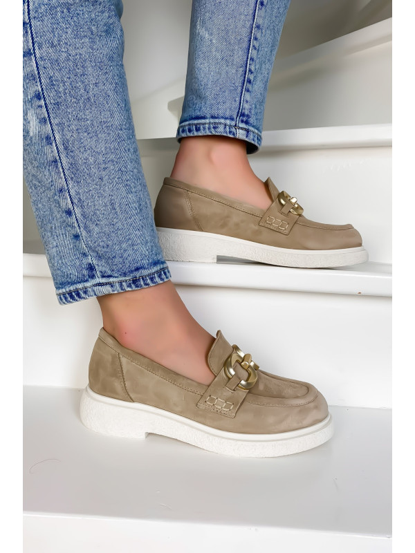 Mocassins E303E13 Camoscio Nude Spring - Semerdjian