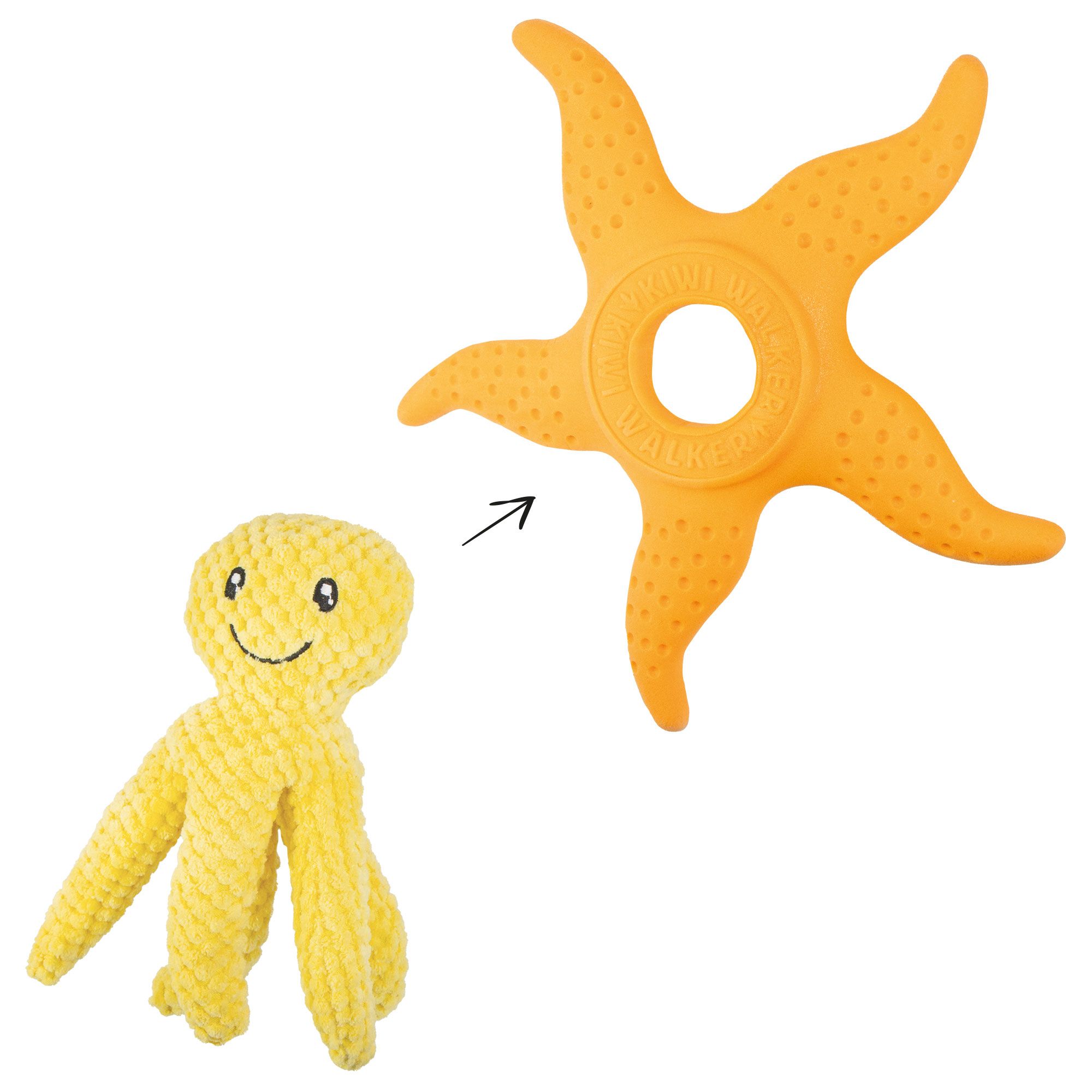 Hundespielzeug - KIWI WALKER® Oktopus und Seestern