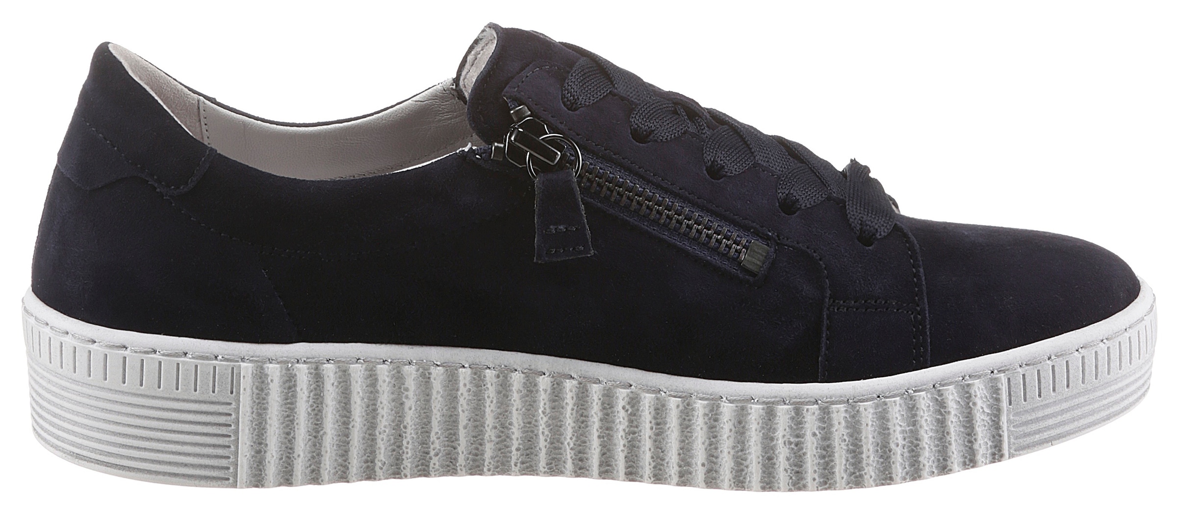 Gabor Plateausneaker  mit zwei Reissverschlüssen, Freizeitschuh, Halbschuh, Schnürschuh