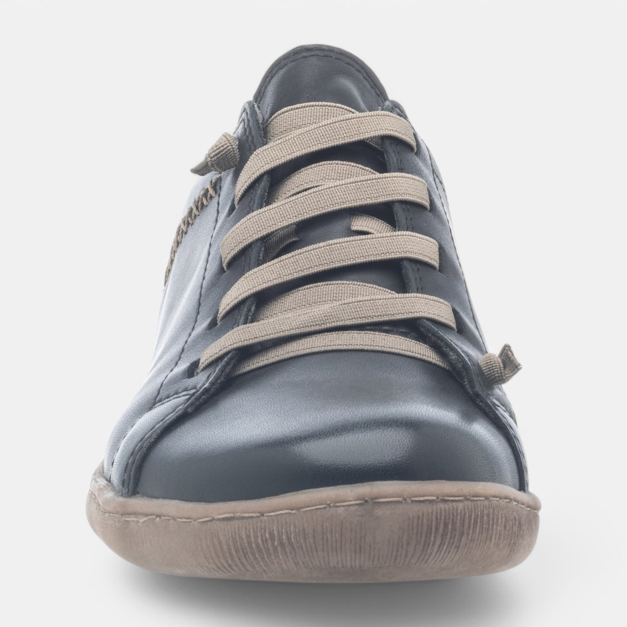 Baskets basses Femme en cuir noir