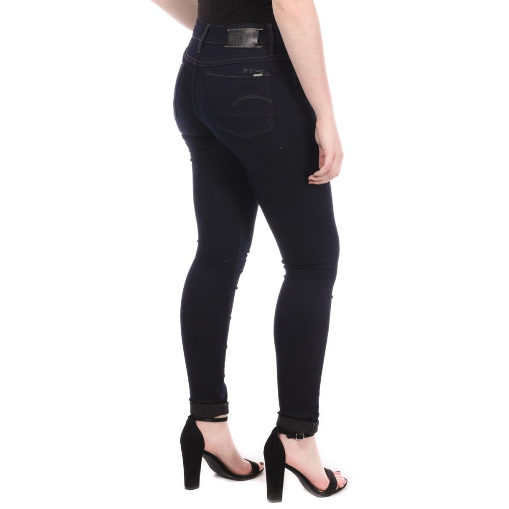 G-Star RAW Jean Skinny Bleu Marine Femme G-Star 3301 Contour