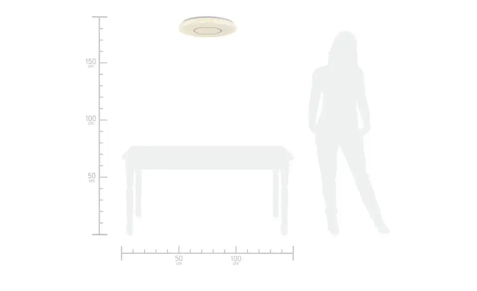 KHG LED-Deckenleuchte, 1-flammig  30 W