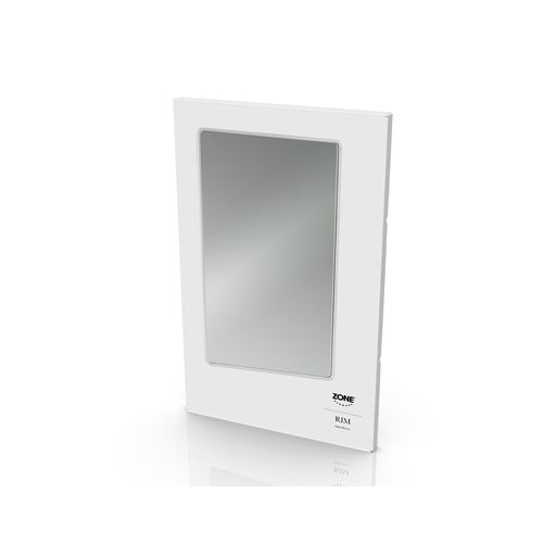 Zone Rim Vægspejl, White, 44x70 cm
