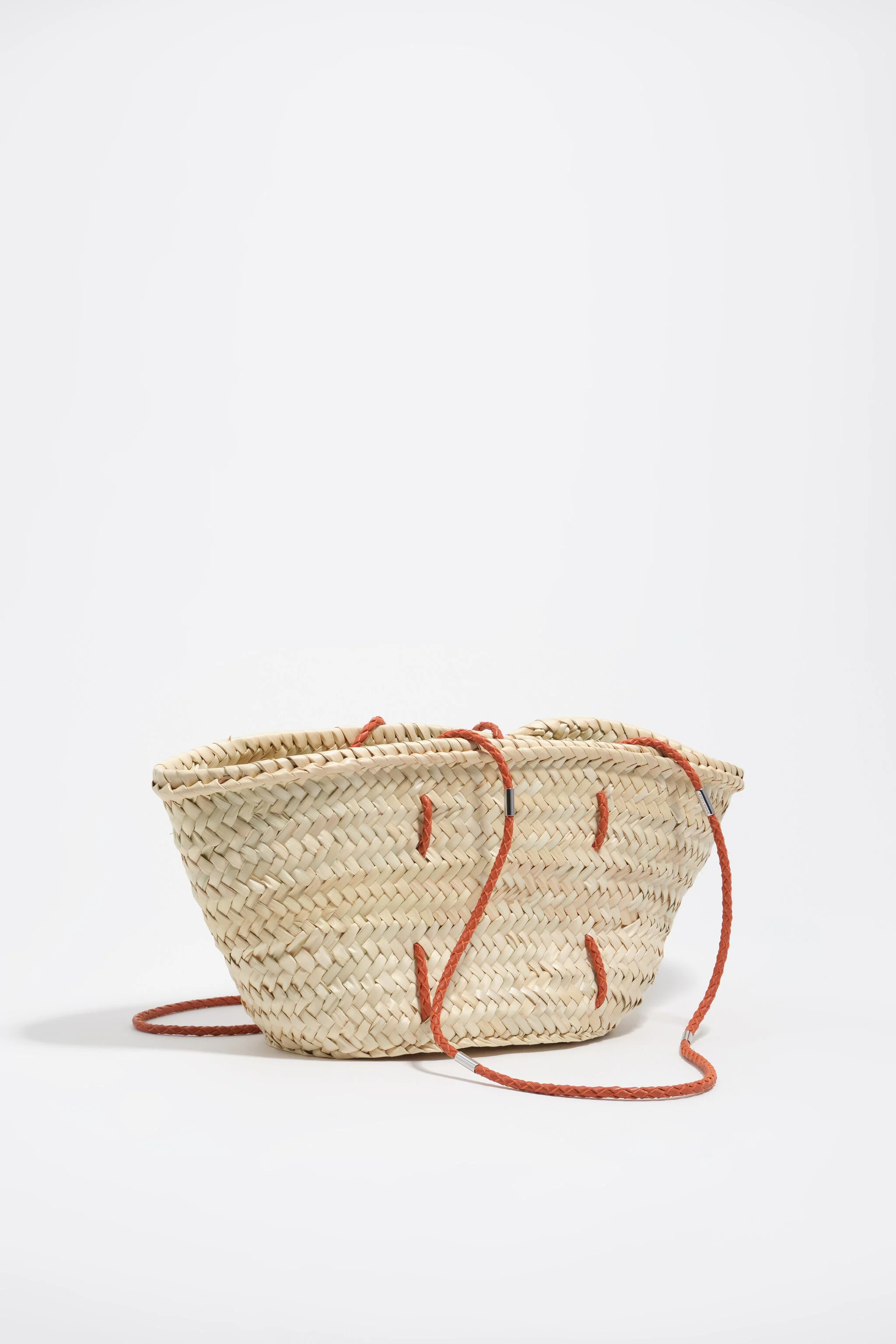 Bolsa de vime de palha natural tamanho médio