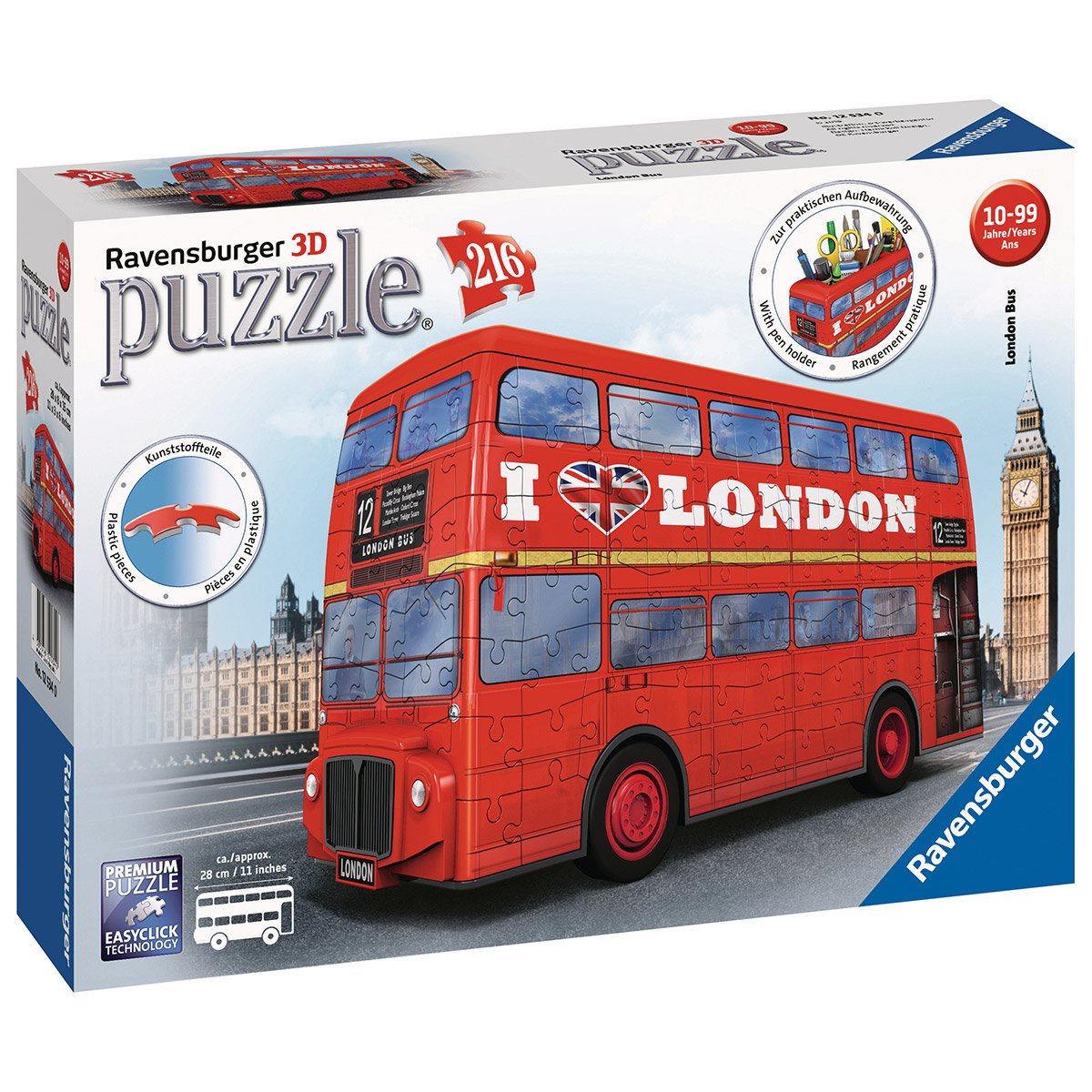 Puzzle 3D Bus londonien