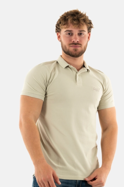 Polos superdry vint destroy 1lc light stone beige