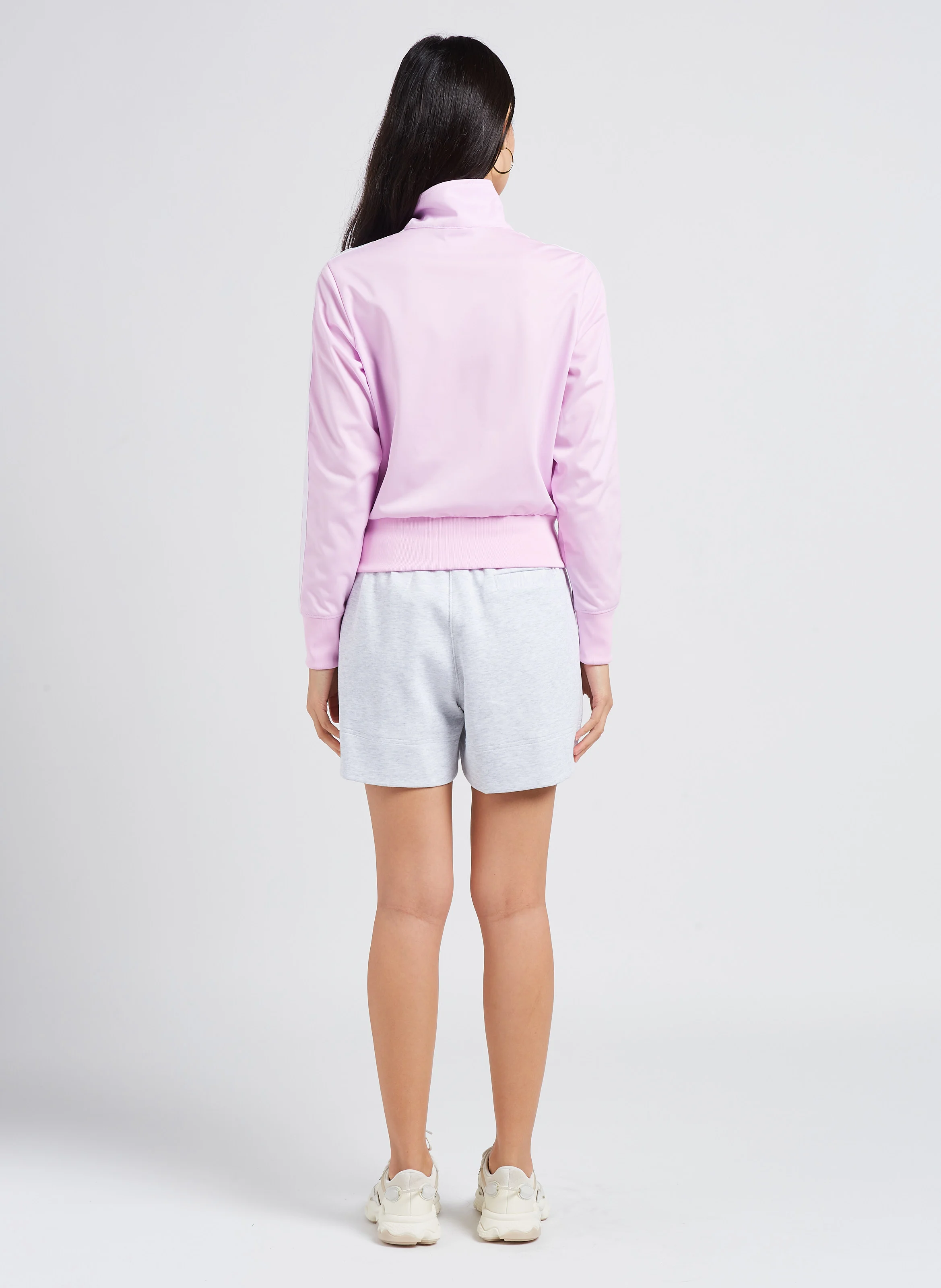 Short ample en coton mélangé | Gris