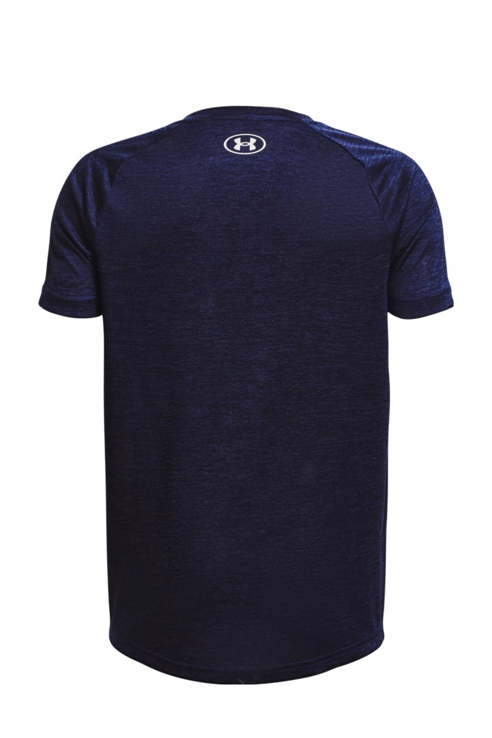 Under Armour sportshirt Tech 2.0 donkerblauw/wit
