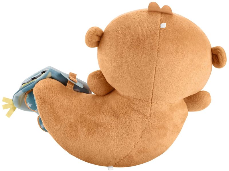 Fisher-Price 2-in-1 Bauchlage Otter Plüschspielzeug mit 2 Spielmöglichkeiten