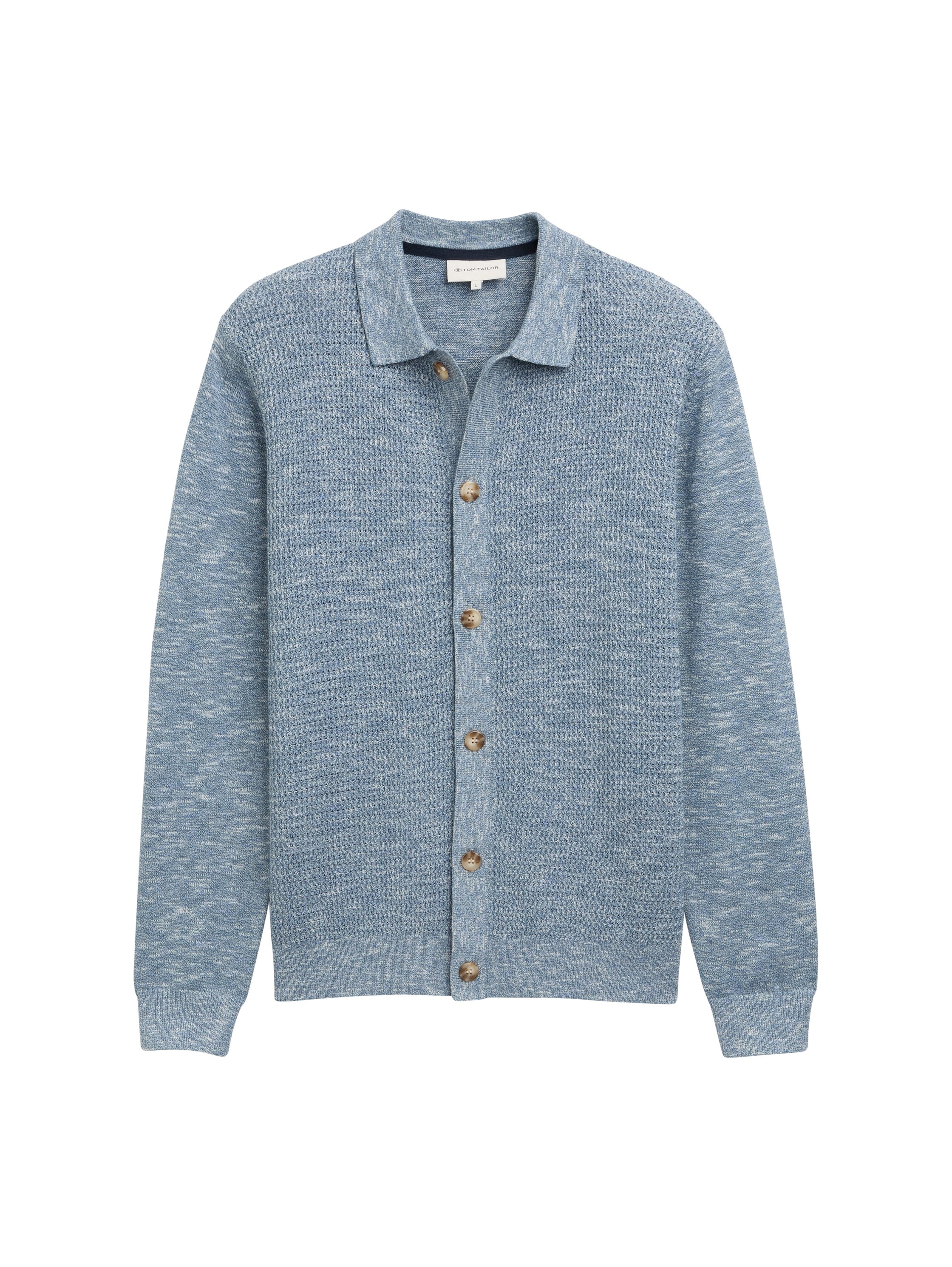 TOM TAILOR Strickjacke mit Kent Kragen