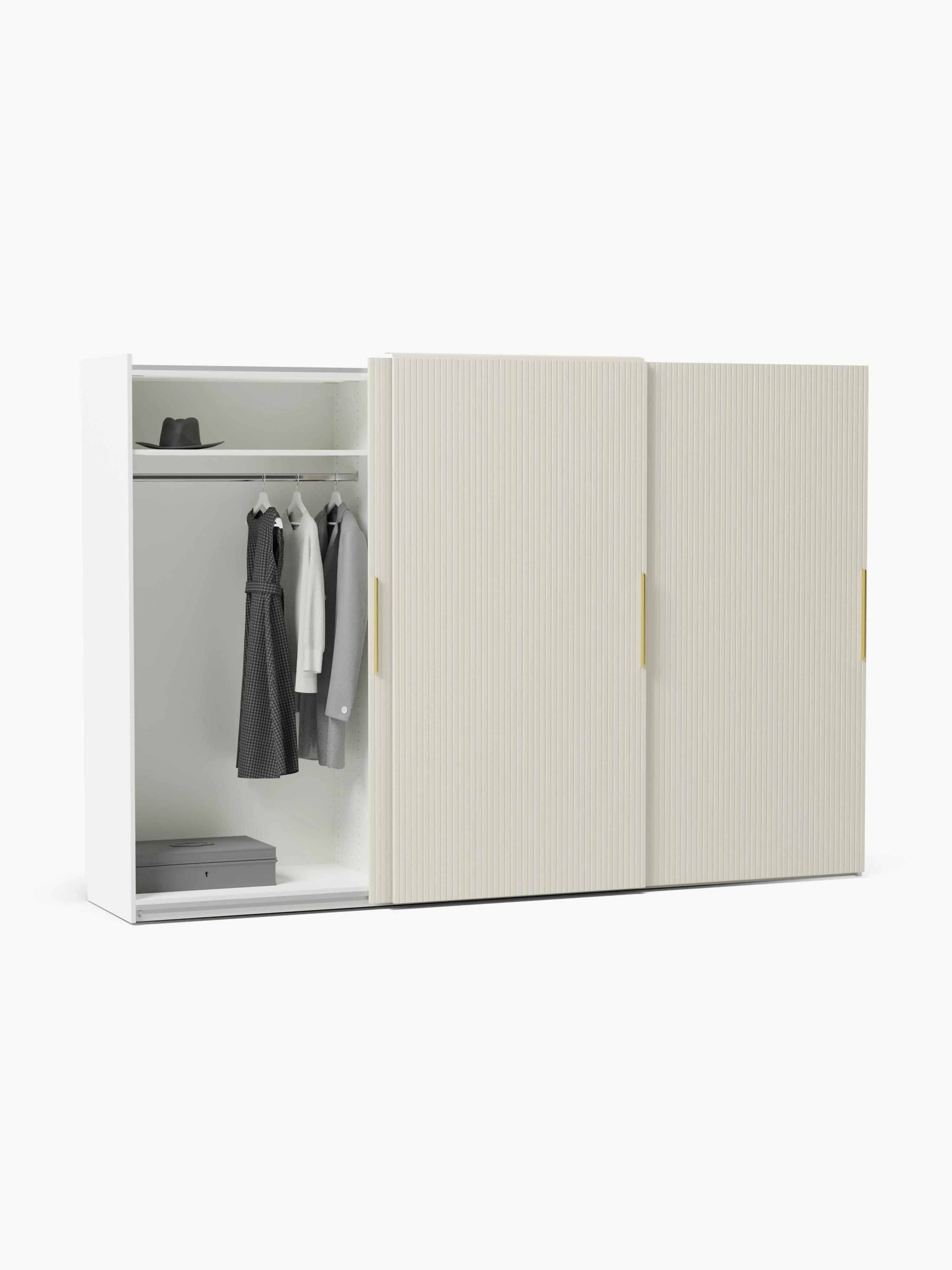 Modulaire schuifdeurkast Simone, 300 cm breed, in verschillende formaten