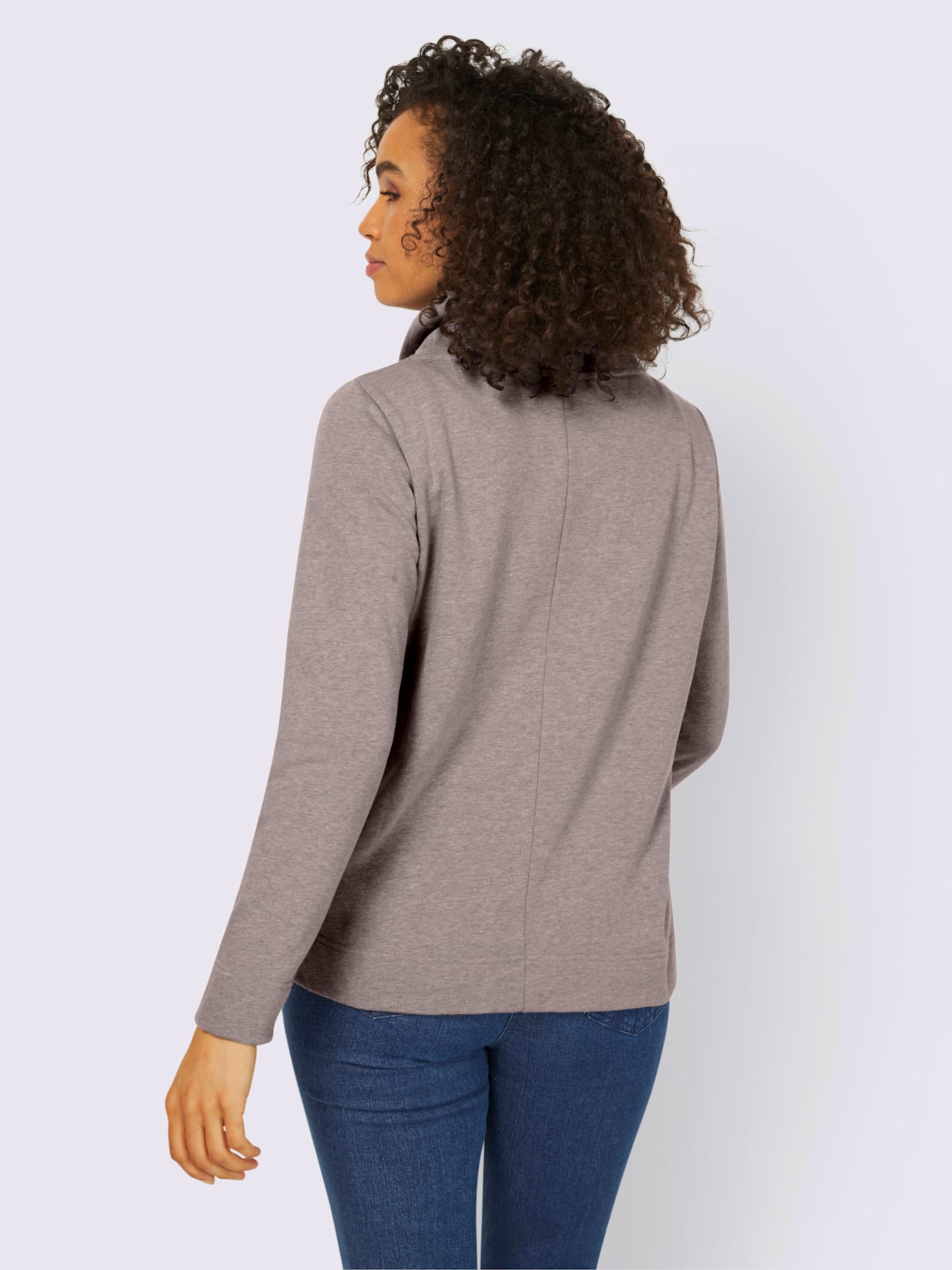 Sweat-shirt col ajustable