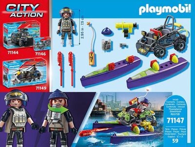 Playmobil 71147 City Action Byggesett Innsatsstyrkens Allsidige Terrengfirhjuling
