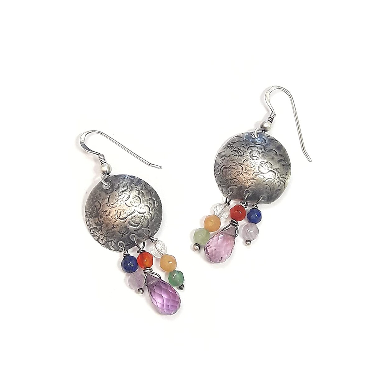 Boucles D'Oreilles Ethniques Salvador Argent 925