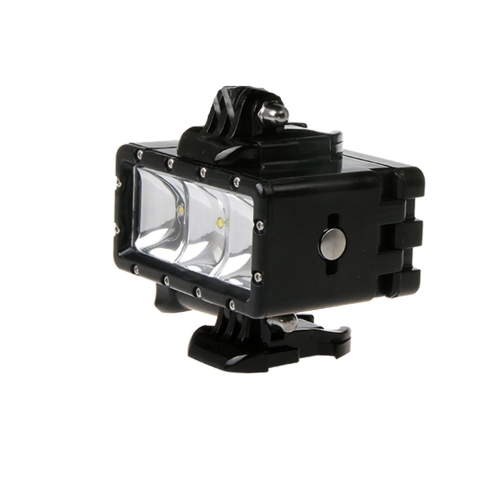 Wasserfestes LED Tauchlicht für GoPro bis 30 Meter - Schwarz