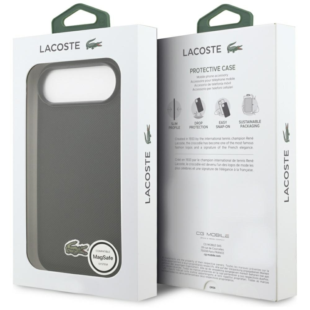 iPhone Air MagSafe Hardcase Hülle Iconic Petit Pique Woven Logo (LCHMP17MPVCK) - Schwarz
