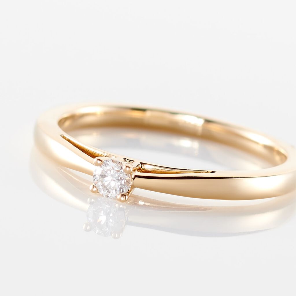 Bague Soltaire Celina Or Jaune Diamant