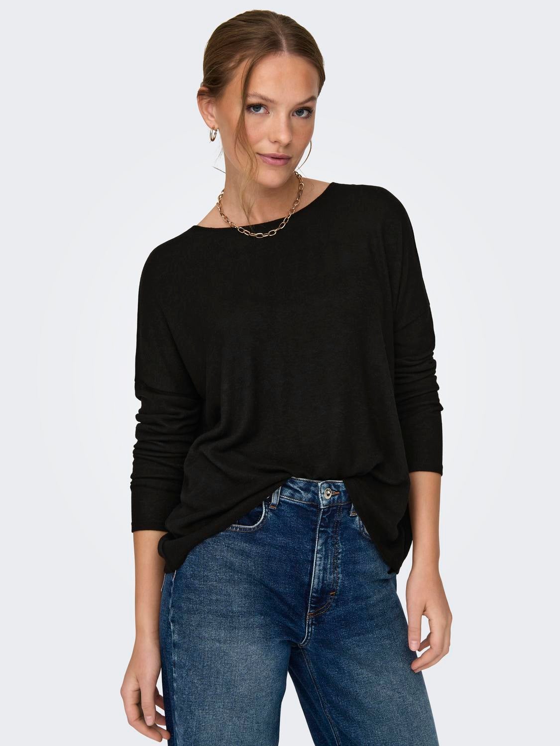 ONLKLEO Strickpullover Black