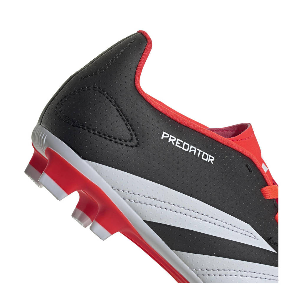adidas Predator Club TxG junior voetbalschoenen zwart/wit/rood